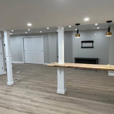 Basement Renovation in Acton | Custom Storage & Modern Finishing