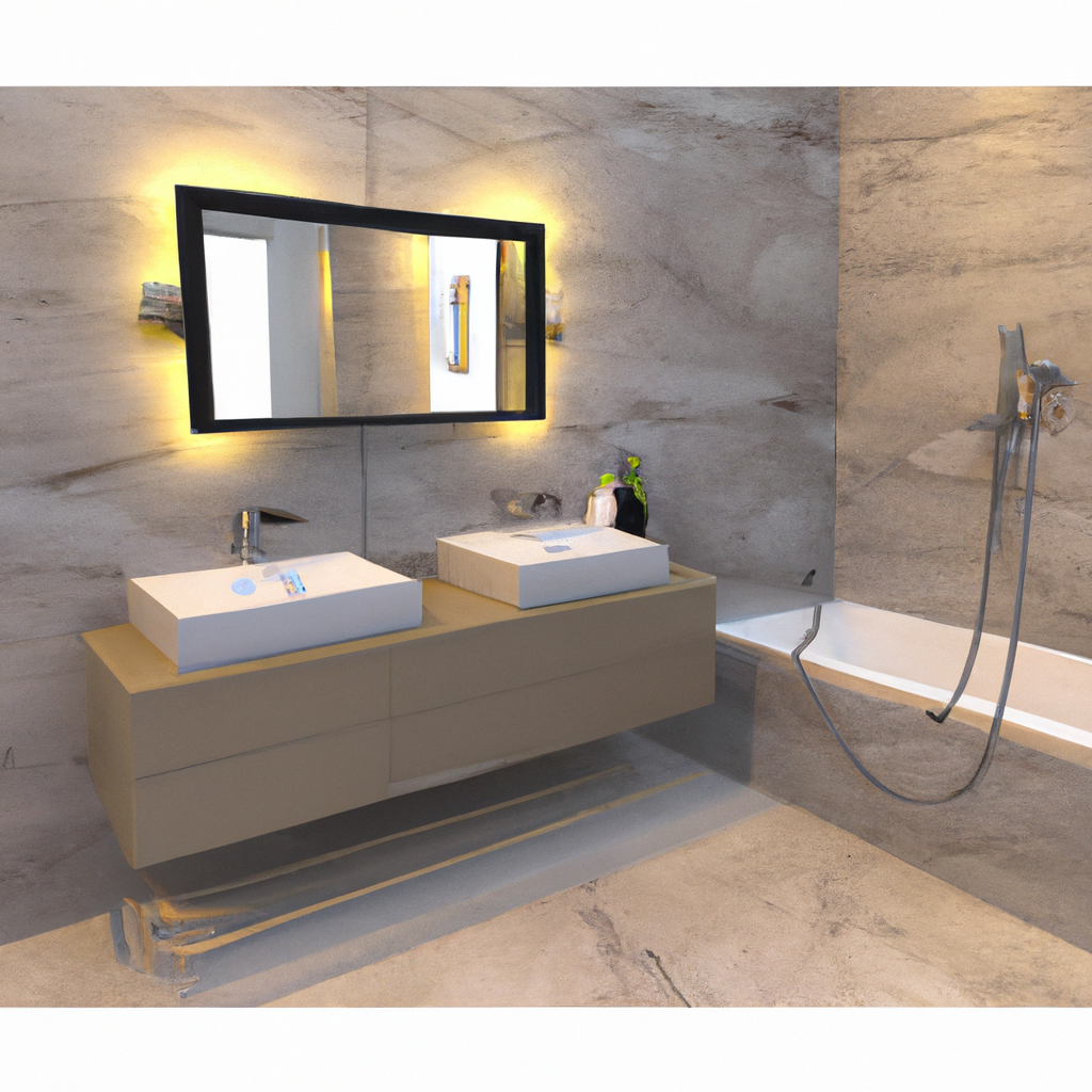 Alt Text: A luxurious bathroom featuring modern renovations by Weymouth's top services.