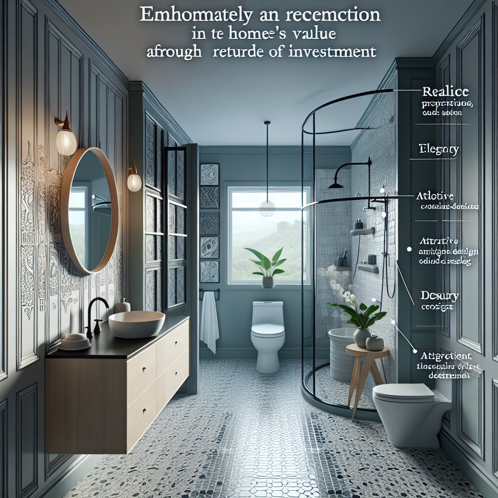 Complete bathroom makeover displaying modern and contemporary design elements.