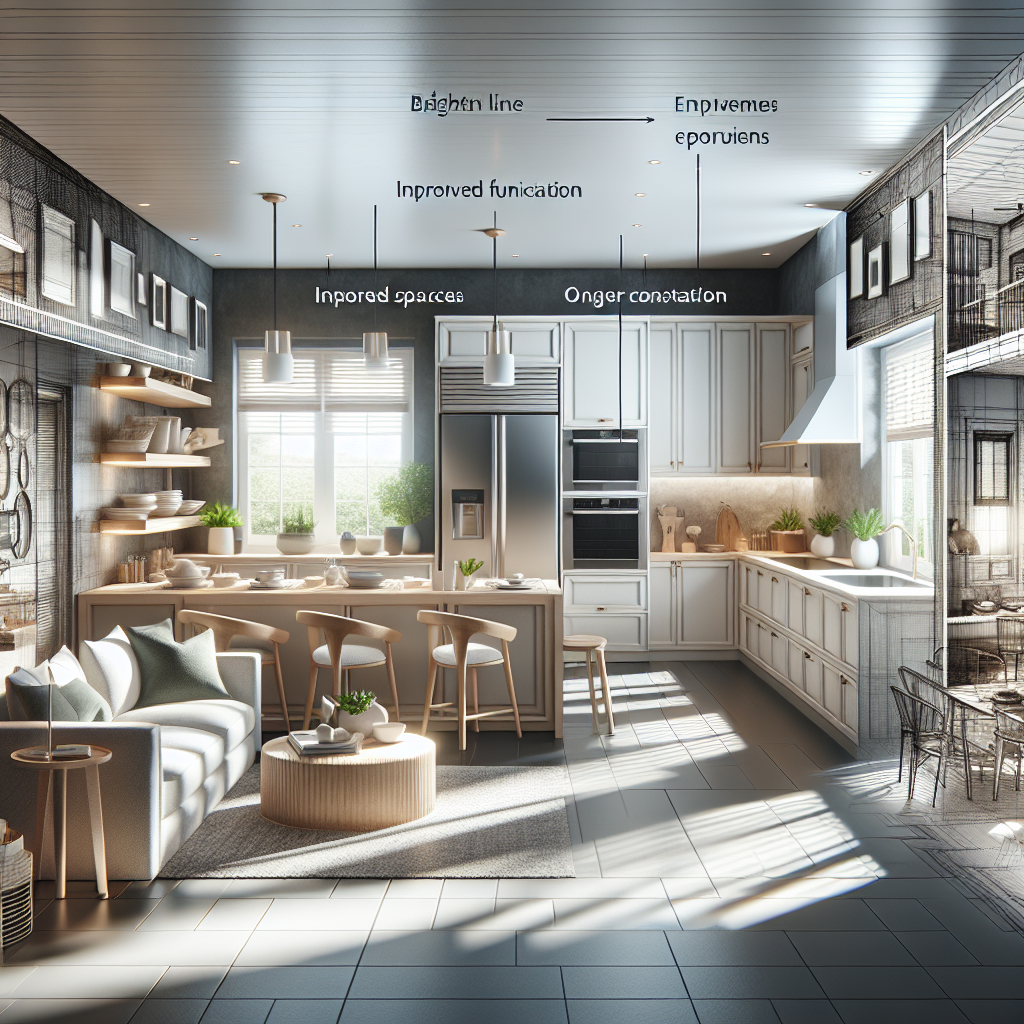 Image depicting a modern kitchen renovation featuring high-end appliances and stylish interiors.