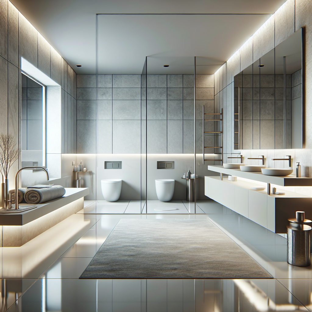 A modern bathroom design that embodies elegance.