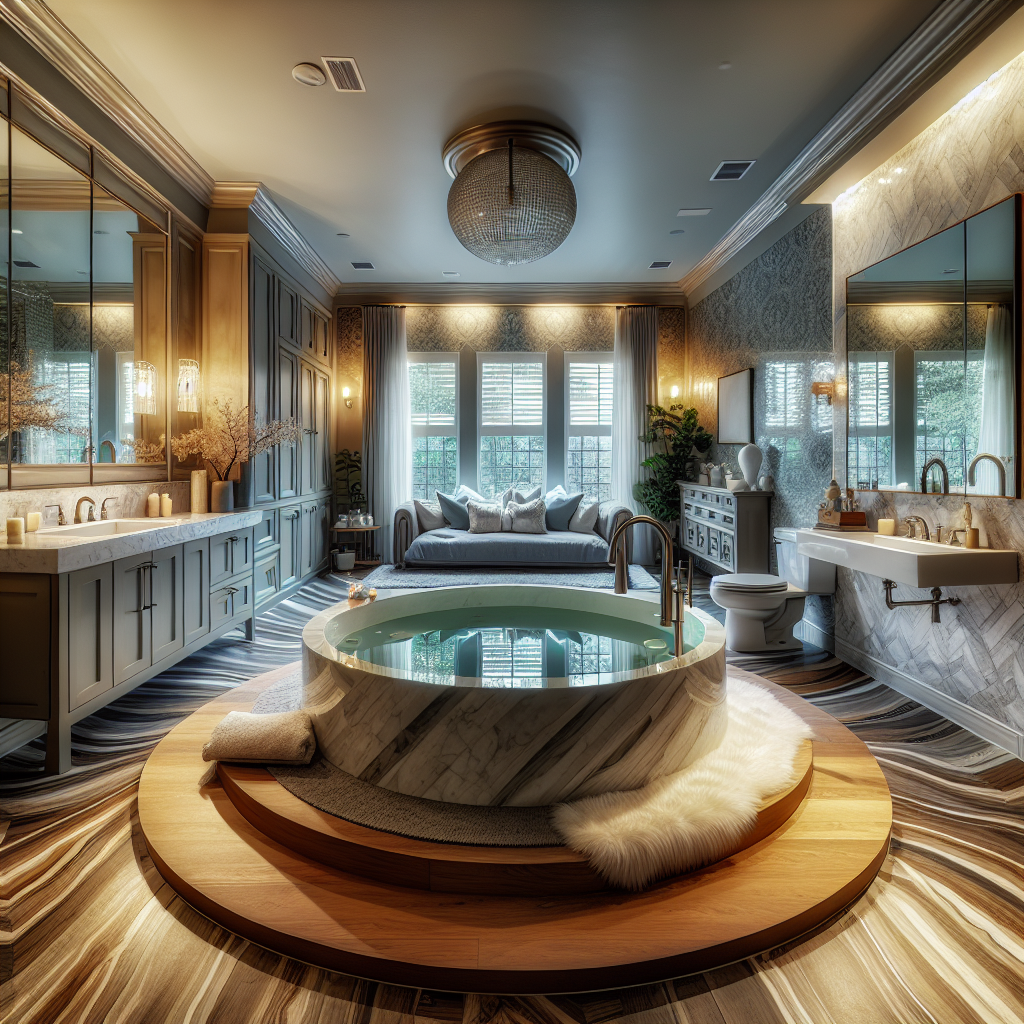 A contemporary style master bathroom upgrade in Arlington revitalized with modern amenities.