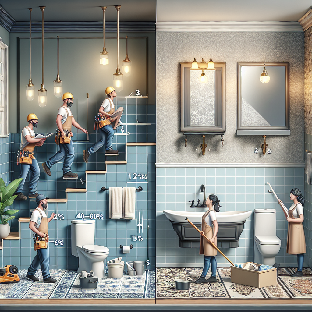 A newly remodeled modern contemporary bathroom unveiling the average costs of renovation.