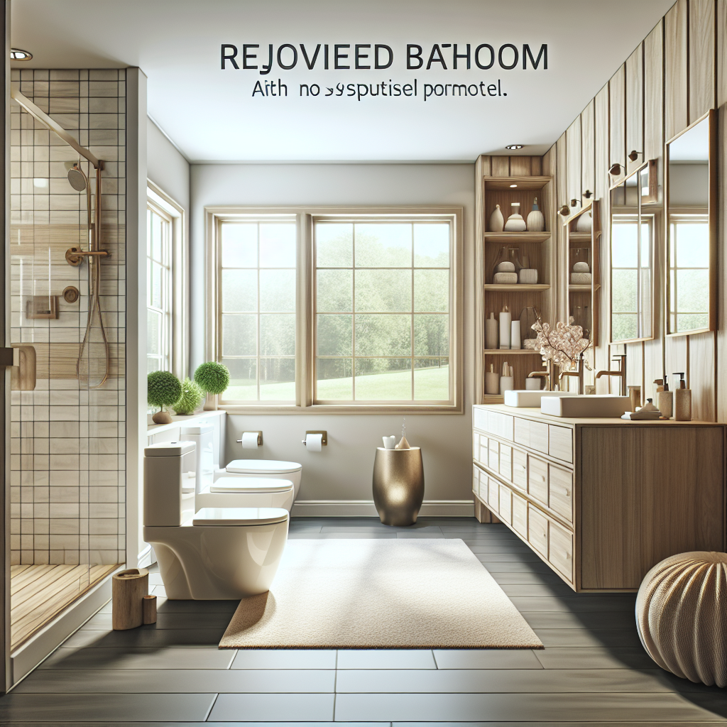 Image showcasing a stunning bath remodel that enhances the aesthetic appeal of a home.