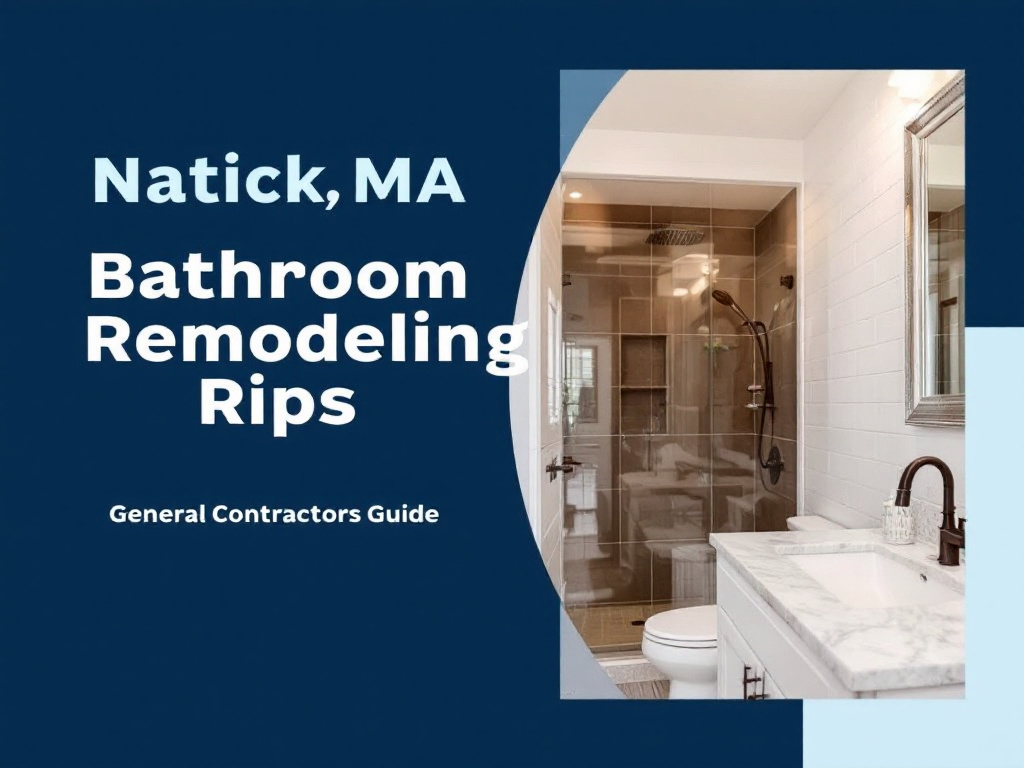 Image of a newly remodeled bathroom by a trusted general contractor in Natick, MA.