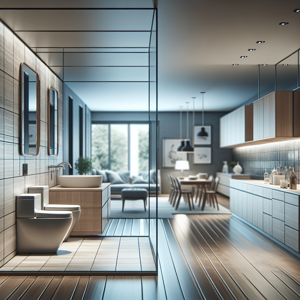 Professional bathroom and kitchen designers rejuvenating a home with a modern contemporary design.