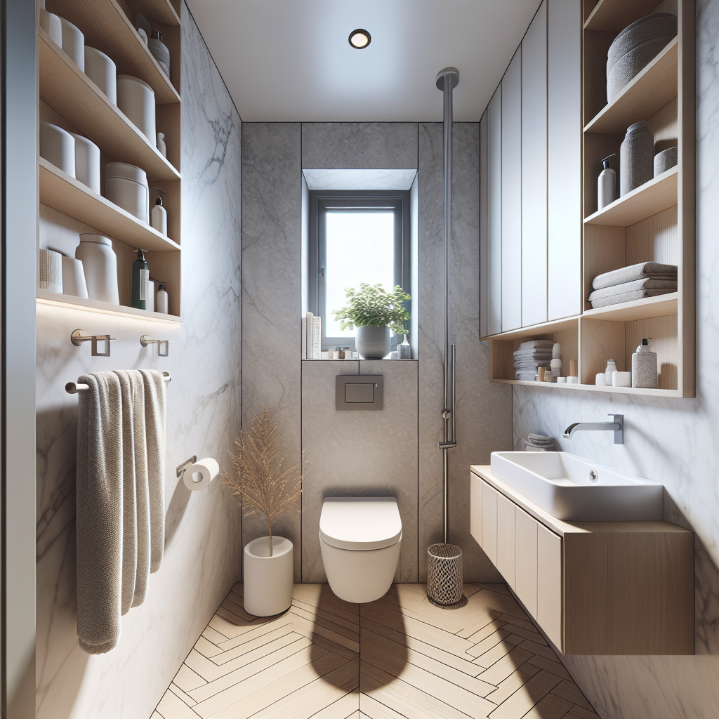 Modern and contemporary designed small bathroom remodel in Cambridge.