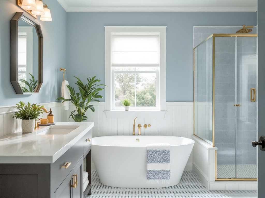 Modern and contemporary interior painting transforming a living space near Bedford MA.