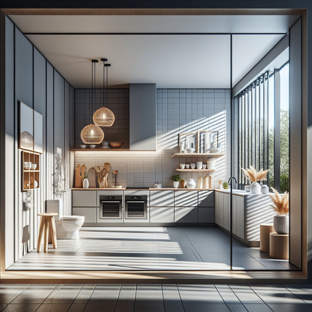 Contemporary designed modern kitchen with new remodeling enhancements.