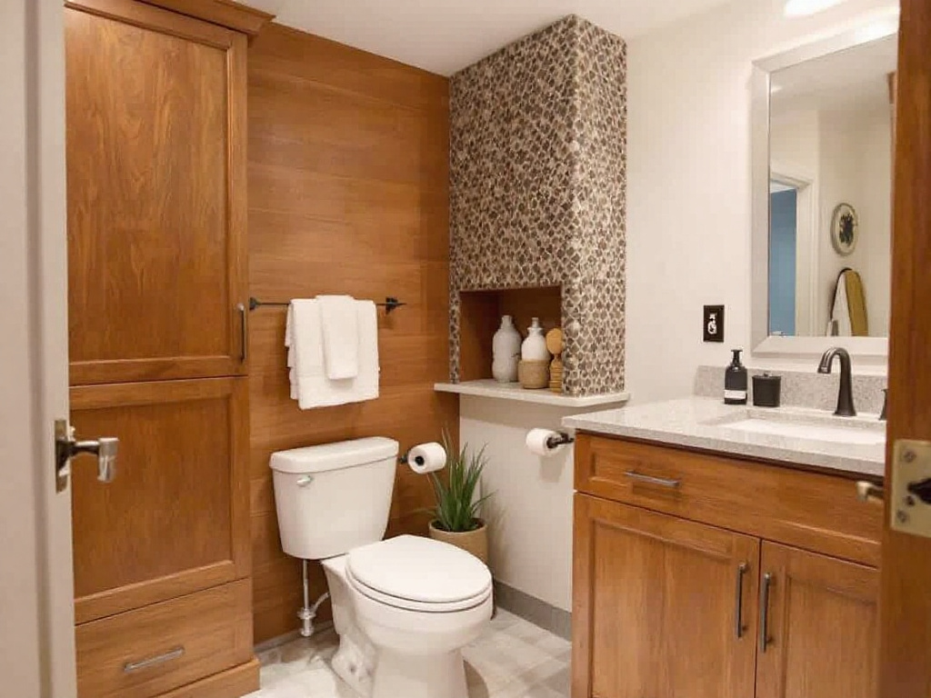 Modern, contemporary design of a remodeled basement near Boston.