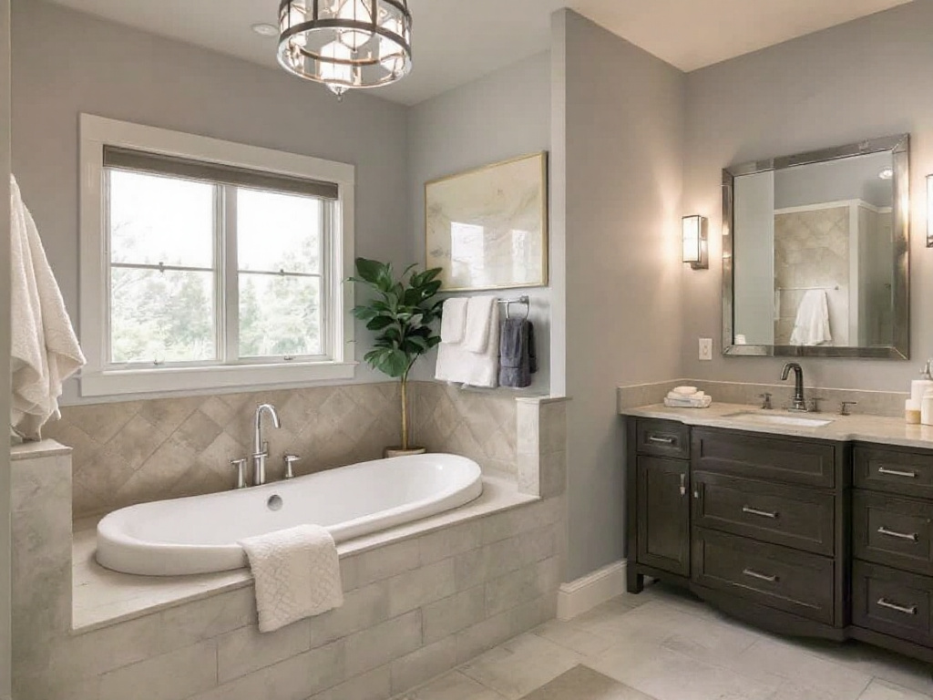 Meticulous bathroom remodeling by top contractors featuring modern contemporary design near Medford MA.