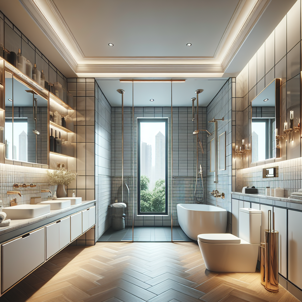 'Modern and contemporary designed bathroom renovated by the top Remodeling Contractors in Quincy, MA'