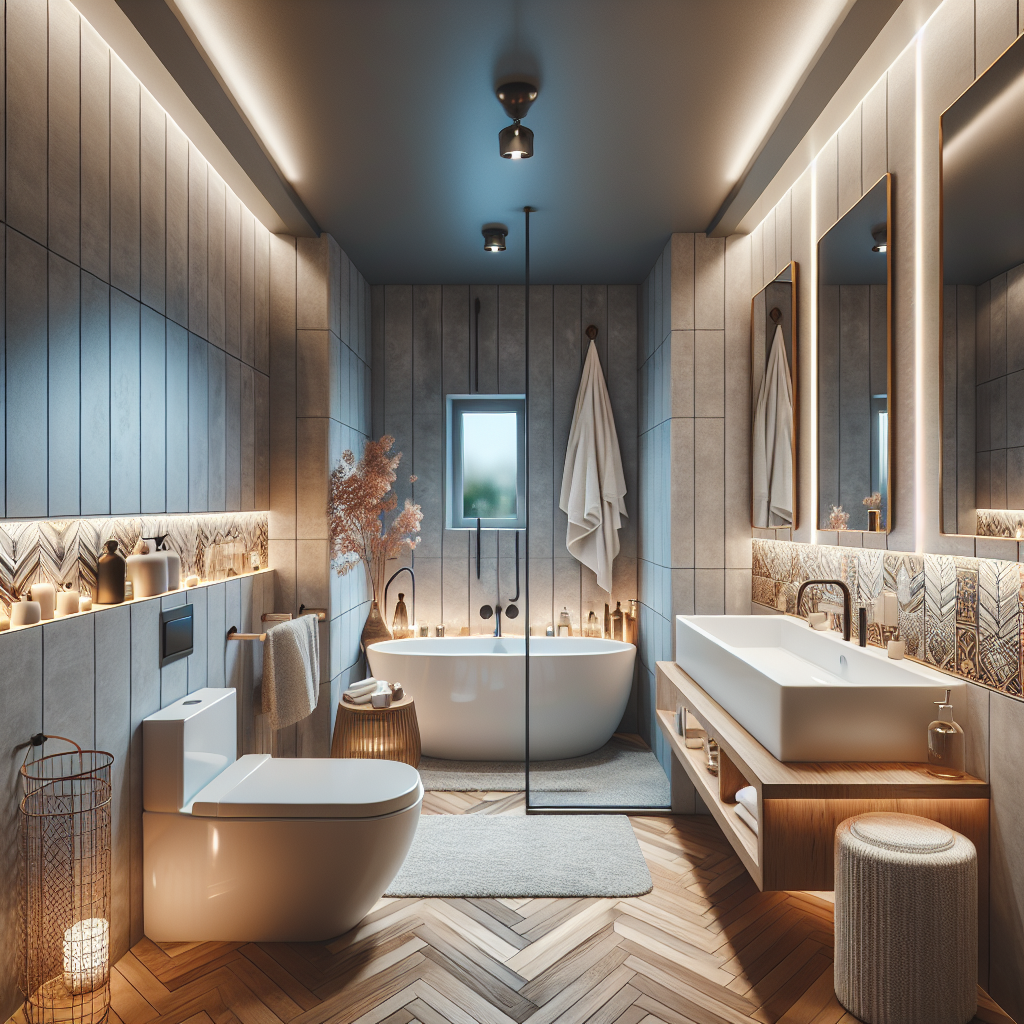 A dramatic transformation of a small bathroom.