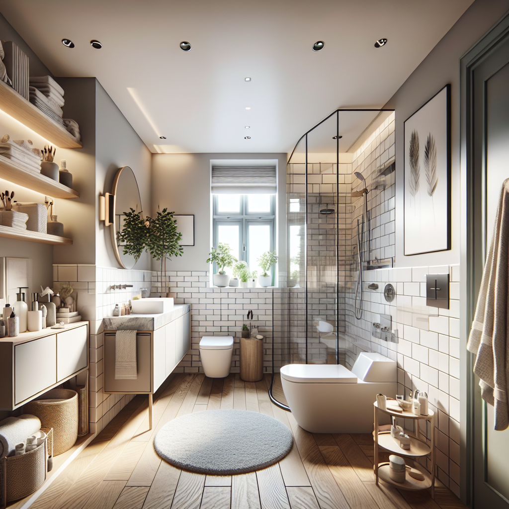 Compact bathroom makeover showcasing efficient spatial use in Braintree.