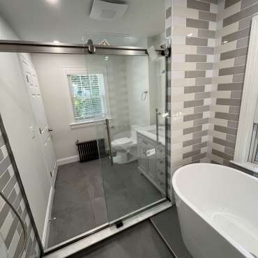 Bathroom Renovation in Watertown | Walk-In Shower & Modern Finishes
