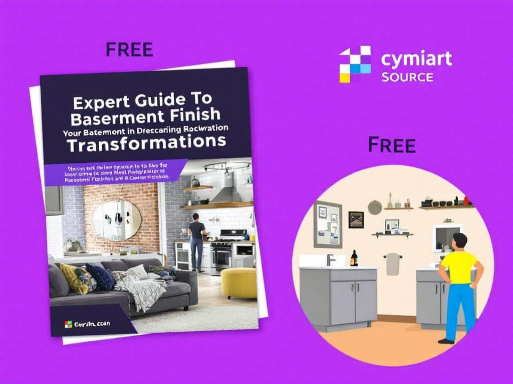 Modern, contemporary expert basement finishing transformation.