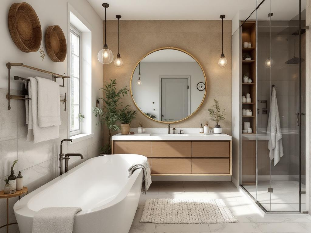 Practical guide to luxury bathroom renovations using budget-friendly techniques, highlighting modern designs.