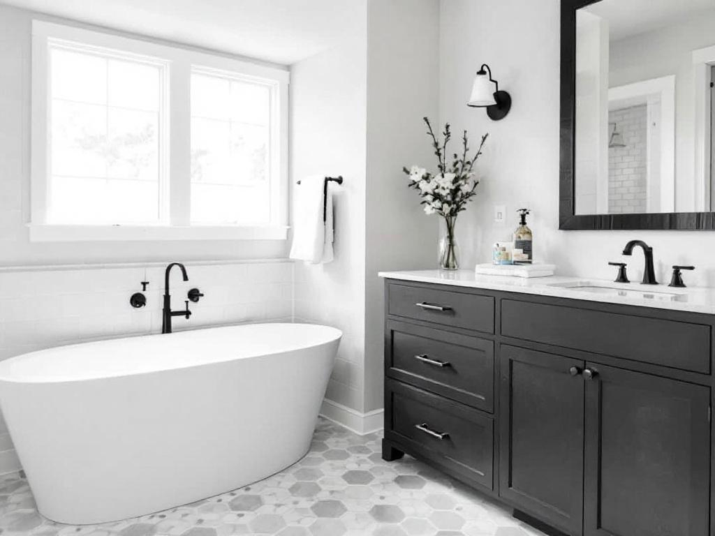 Expert tile installation contractors engaged in a modern and contemporary tile design project in Lexington, MA.