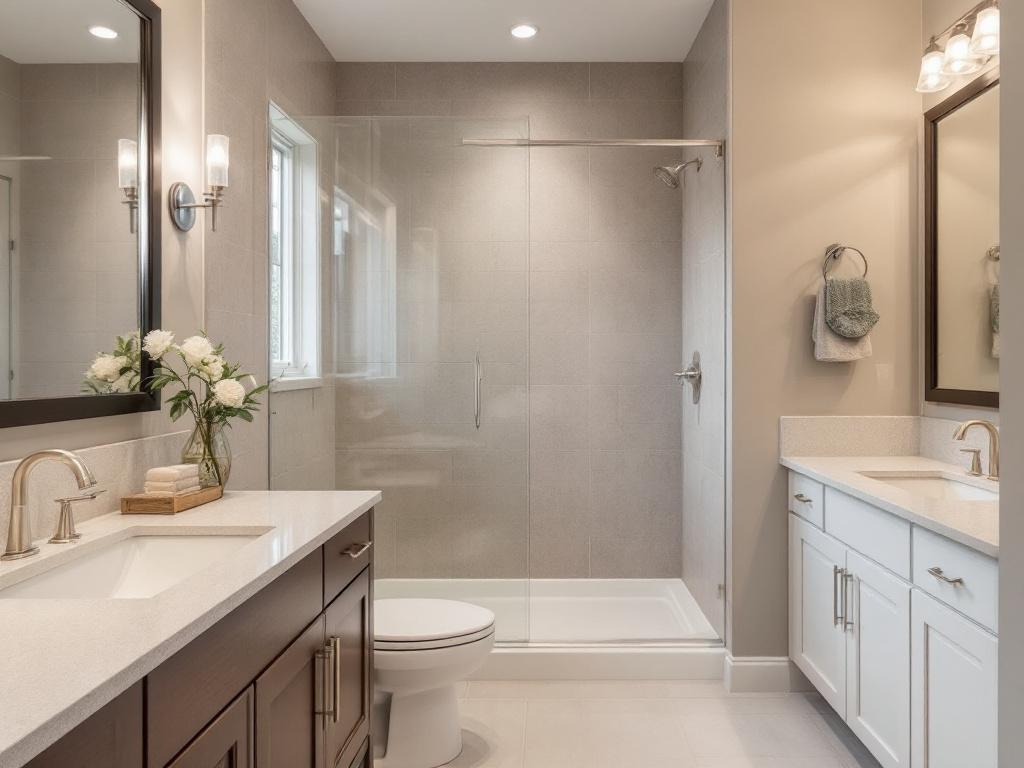 An image highlighting the search for top local bathroom renovation contractors specializing in modern design.