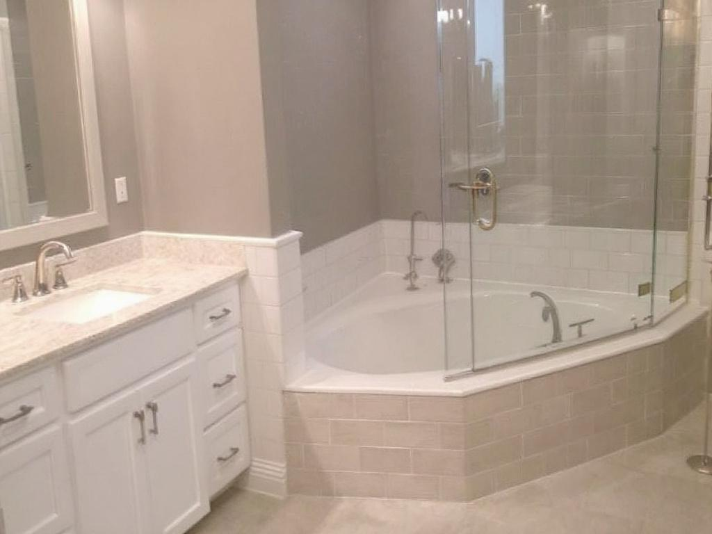 An elegant, modern bathroom showcasing the finest renovation options available in the surrounding area.