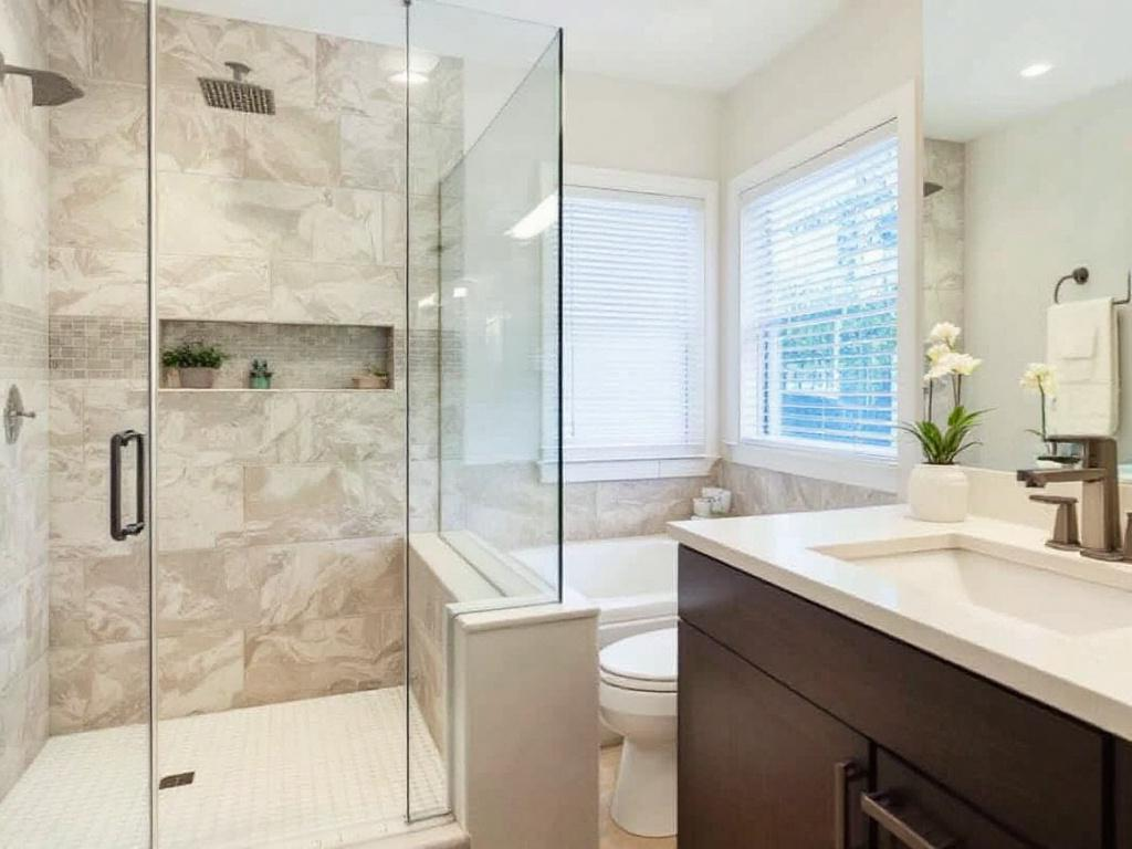 An inviting advertisement encouraging the discovery of top-notch bathroom renovation services in local areas.