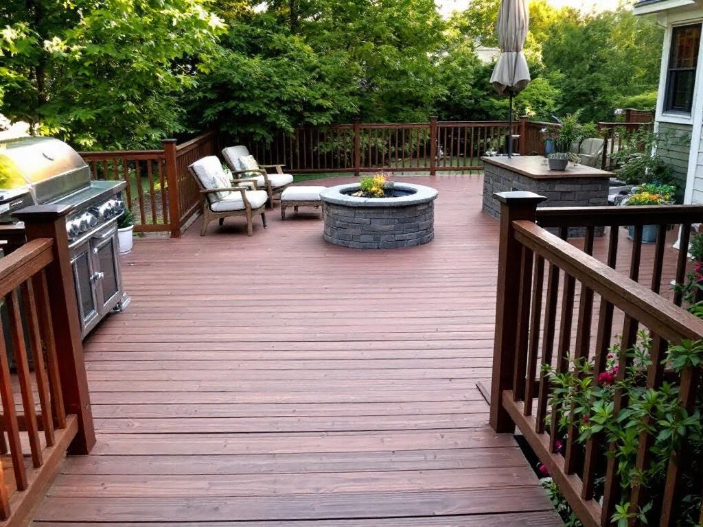 Modern, contemporary deck installed by a trusted remodeling company near Canton, MA, indicating endless possibilities for an upgraded home.