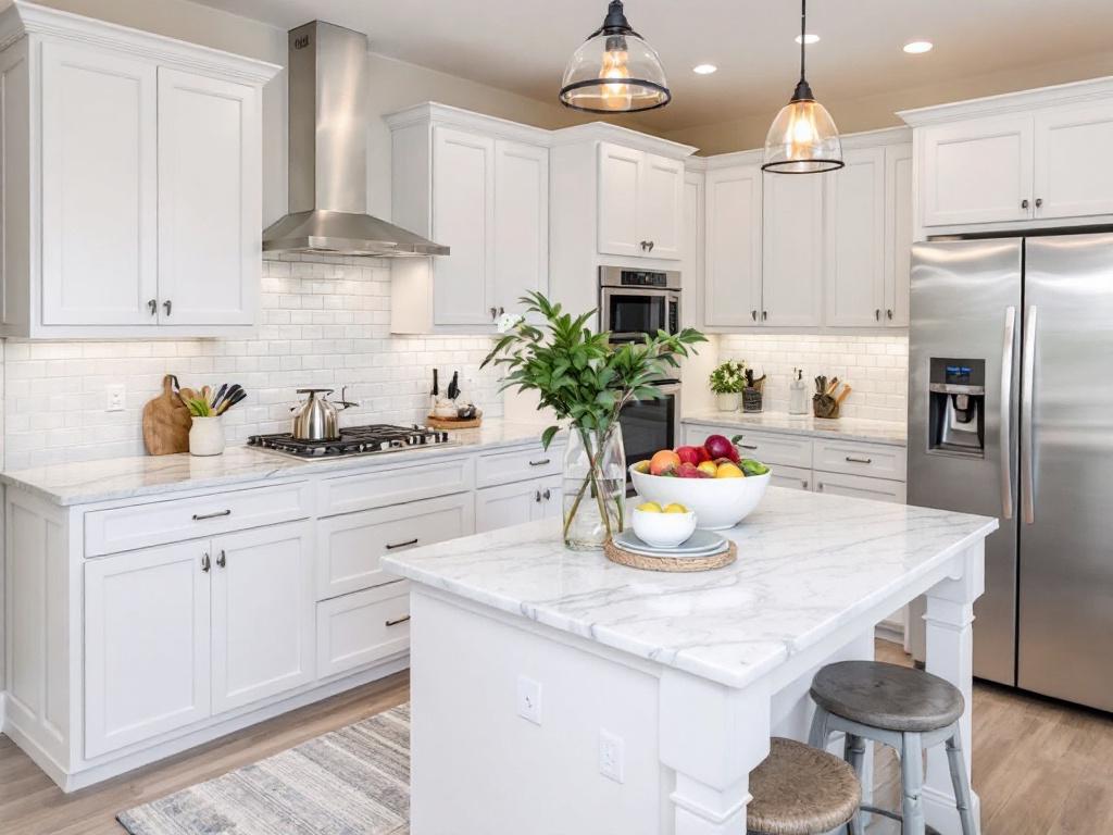 Alt text: A modern design kitchen renovation in Milton, MA by professional contractors.