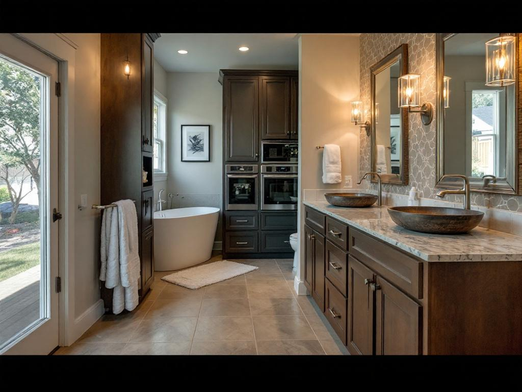 Illustration demonstrating the streamlined process of restoration by leading general contractors with a modern design approach.