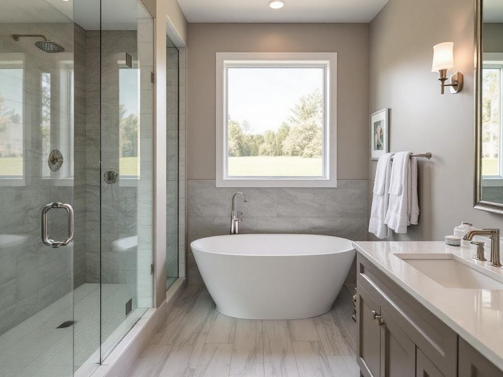 Immerse Yourself in Tranquility with a Gorgeous Bathroom Tub Makeover