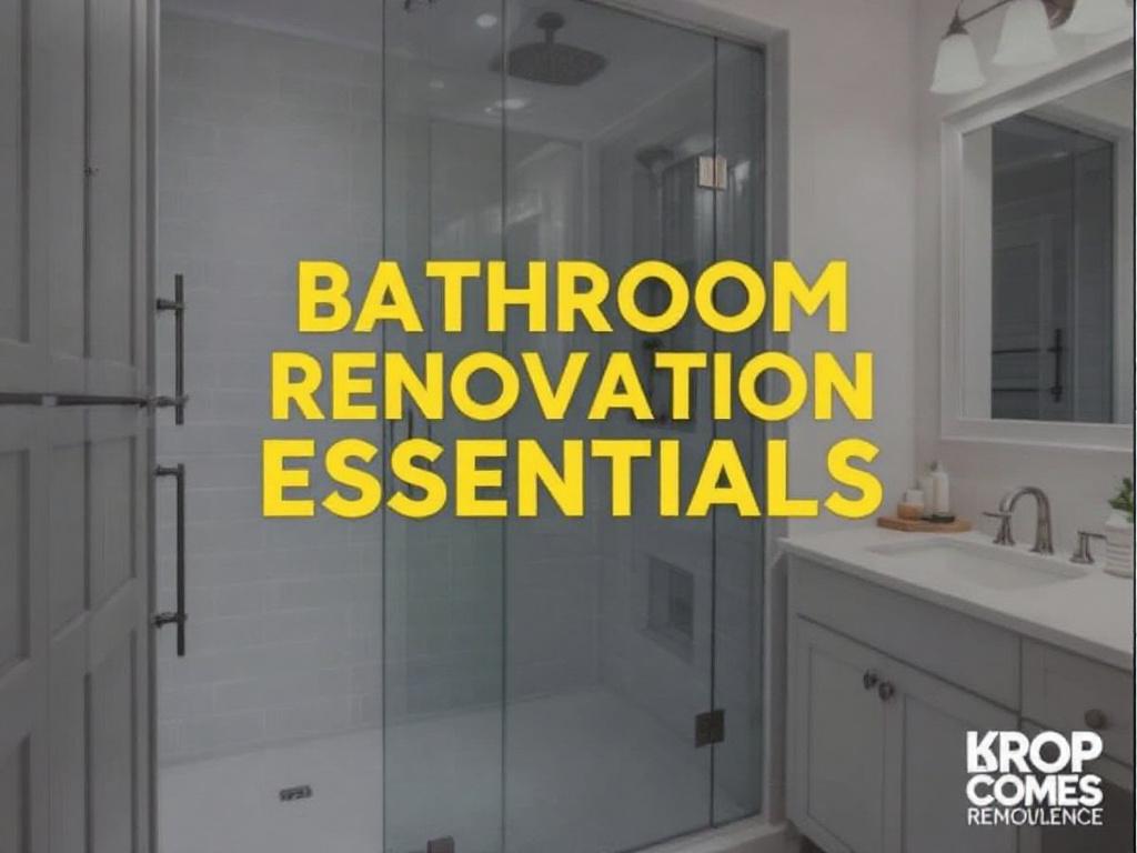 Alt Text: An informative cover showcasing the Ultimate Guide to Bathroom Renovation by a trusted remodeling company.