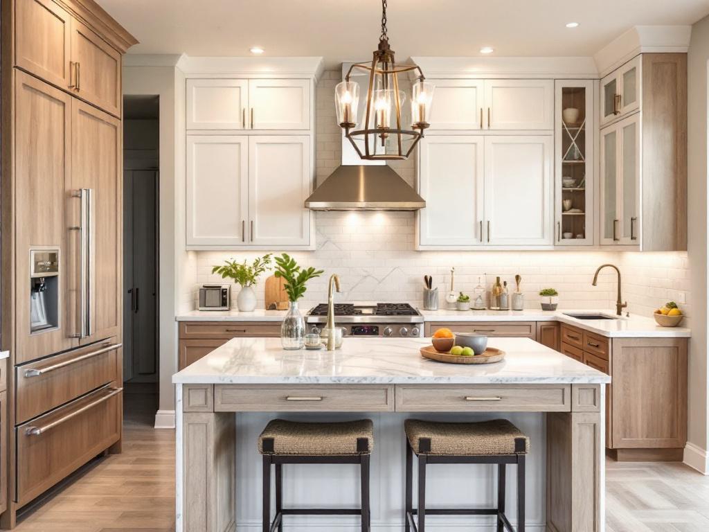 Alt text: Professional kitchen makeover with high-quality remodeling services.