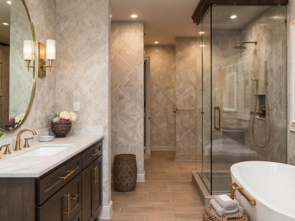 An image showcasing a stunning and uniquely finished basement in Westwood, MA.