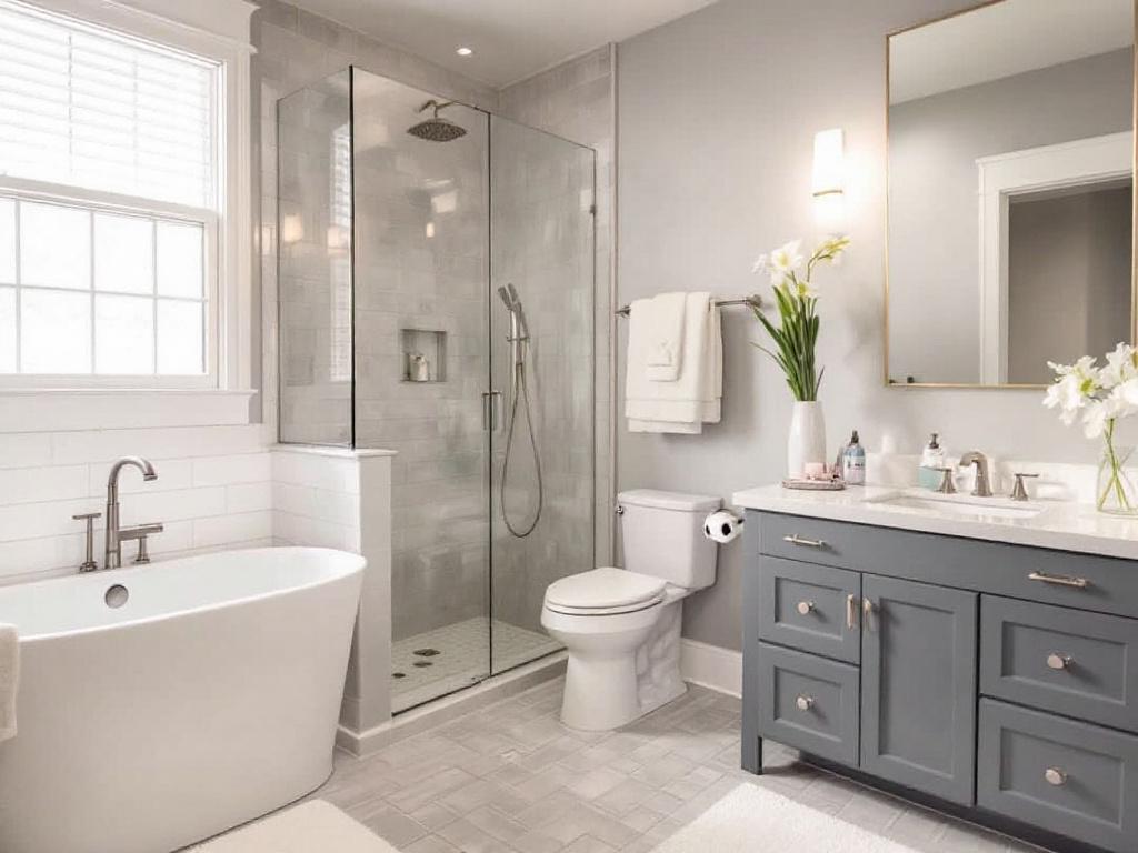 Modern and elegant bathroom renovation near Hopkinton illustrating the transformation of a personal sanctuary.