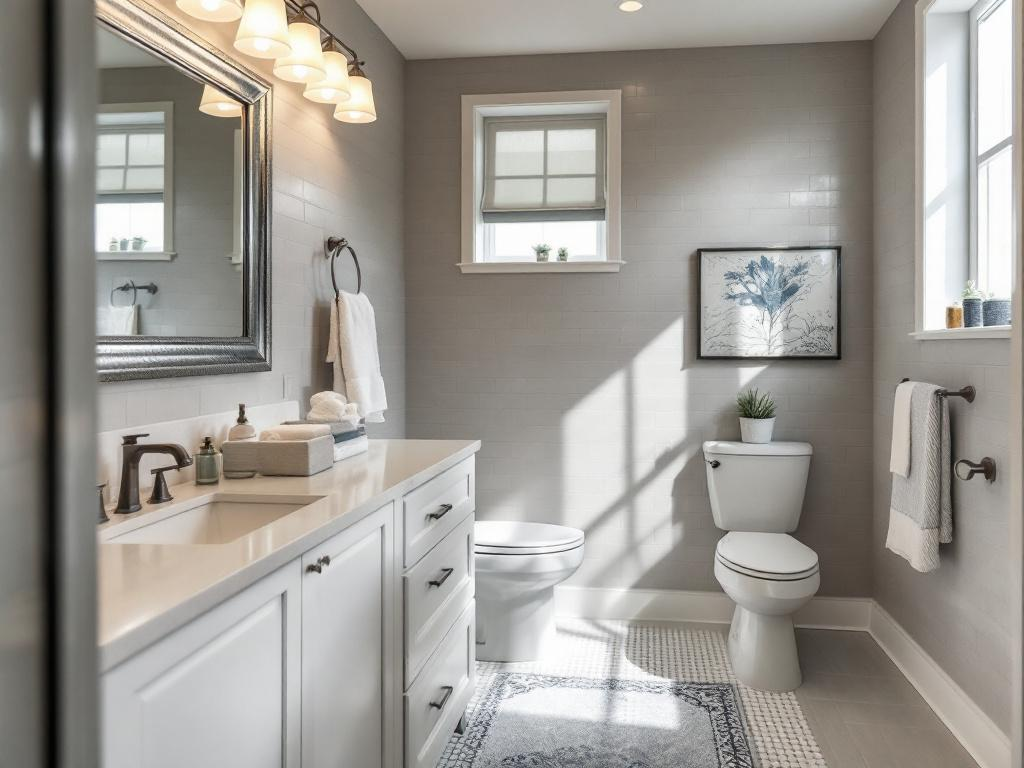 A one-day remodel bathroom service transforming your space with a modern design.