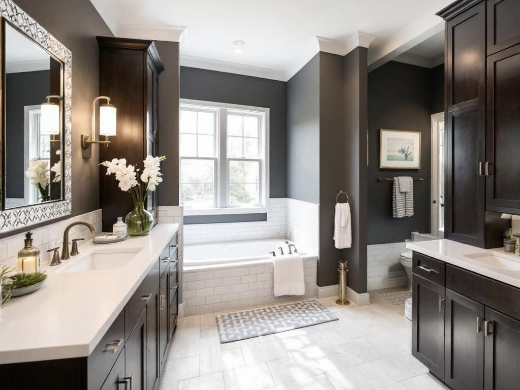 Renovated bathroom in Dedham, Ma by experienced general construction contractors