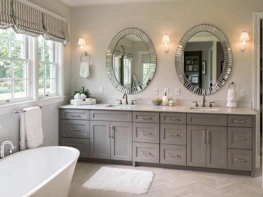 Innovative bathroom remodel done by leading Canton MA remodeler, showcasing modern, contemporary design elements.