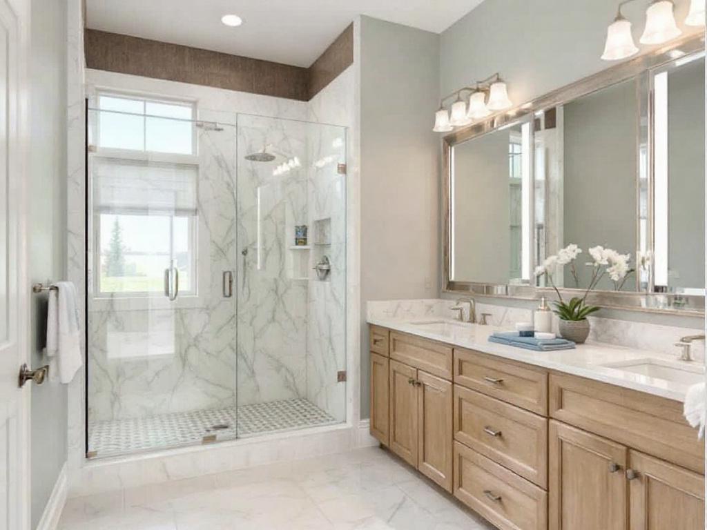 Expert bathroom remodeler in Canton MA demonstrating key steps in achieving a perfect bathroom remodel.