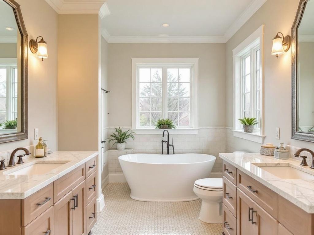 Bathroom renovation in progress by skilled contractors in Sudbury, MA.