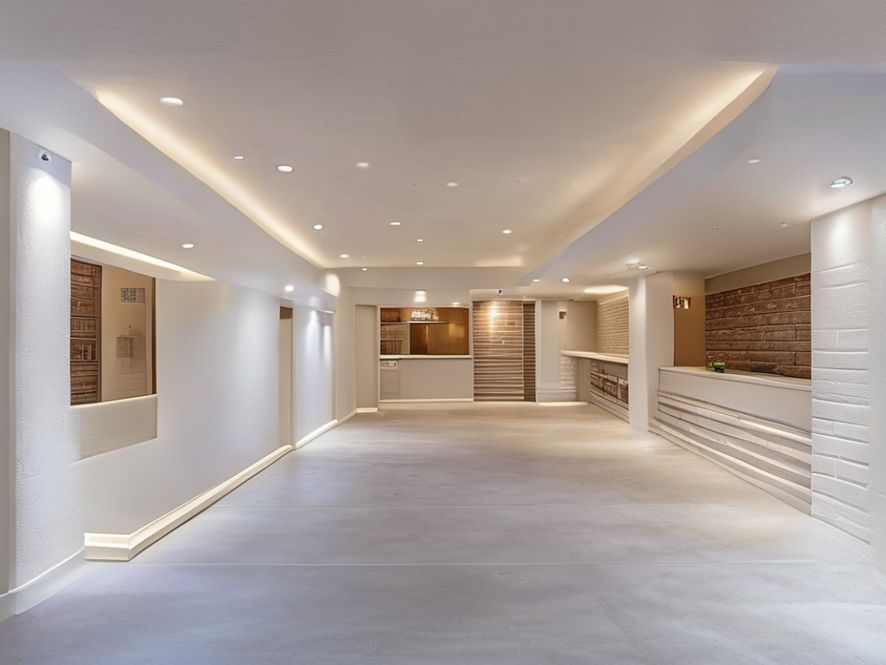 partially finished basement