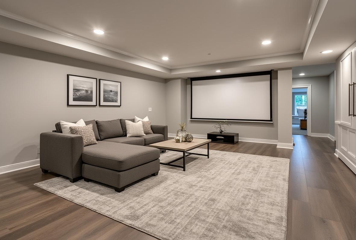 finished basement Weston Massachusetts